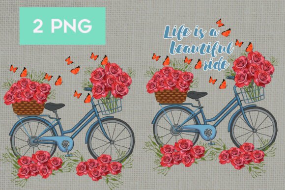 Bicycle with Roses Png: Graphics & Illustrations Review