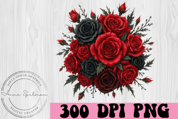 Black Red Roses Bouquet: A Designer's Review for Real Embroidery