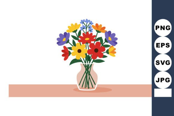 Colorful Bouquet Graphics & Illustrations Review