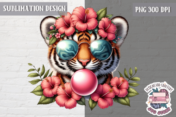Cute Animal Spring Flowers: Graphics & Illustrations
