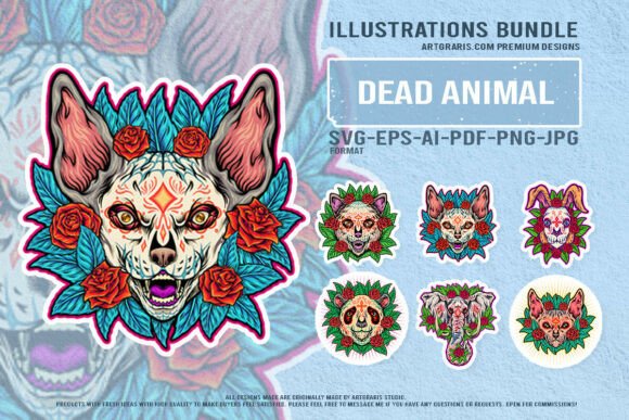 Day of the Dead Animal Horror with Roses: A Designer's Review