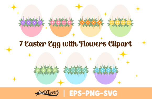 Easter Egg with Flowers: Graphics & Illustrations Review