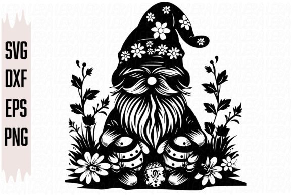 Gnome Flowers Spring Easter: Graphics & Illustrations