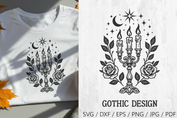 Gothic Candleholder with Roses and Moon Review