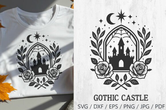 Gothic Castle SVG: Spooky Graphics & Illustrations