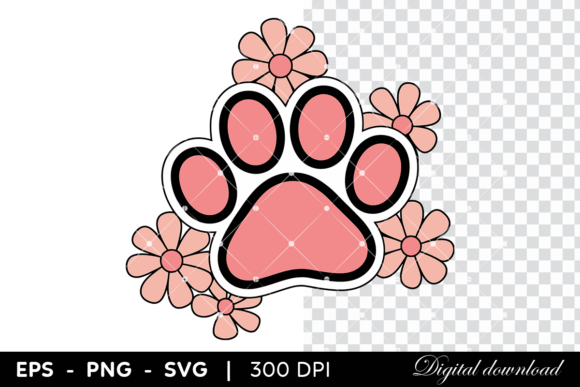 Pink Paw Print Graphics: Editorial Illustrations Review
