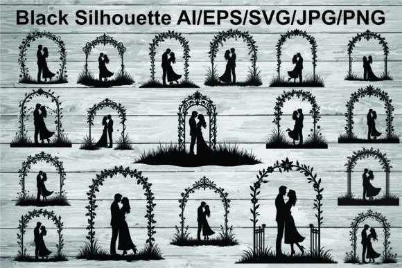 Review: Wedding Couple Silhouette Under Flowers