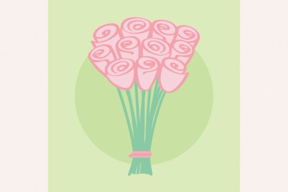 Roses Flat Art Graphics & Illustrations Review