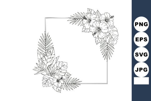 Tropical Leaves & Hibiscus Graphics: A Designer's Review